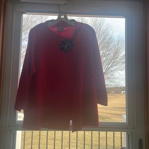 JM Collection Red Jacket. Size L